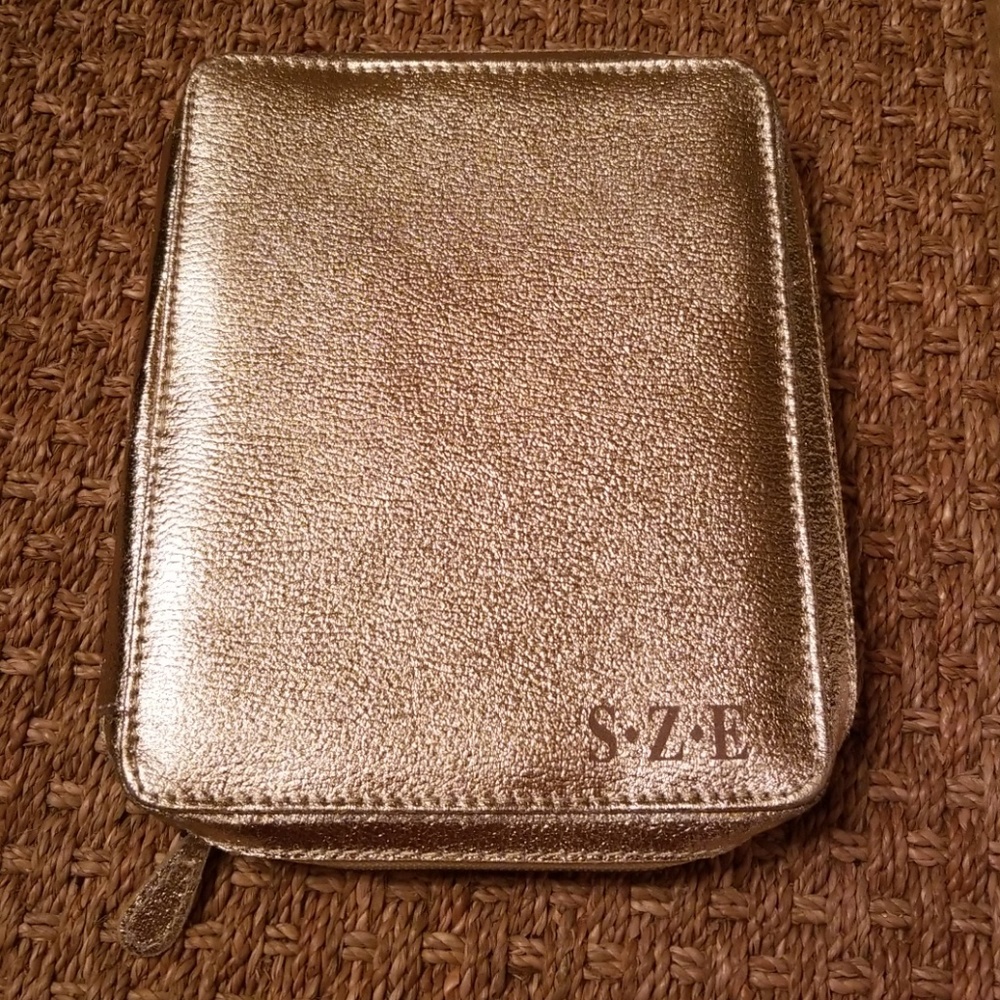 Pottery Barn jewelry travel holder monogrammed